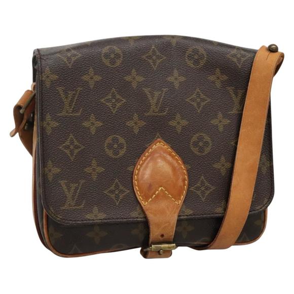 LOUIS VUITTON Monogram Cartesier MM Shoulder Bag M51253 LV Auth gh492 - Picture 1 of 16